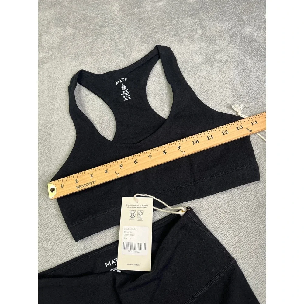 MATE The Label Organic Biker Shorts & Sports Bra Set Activewear Size S - Picture 8 of 12